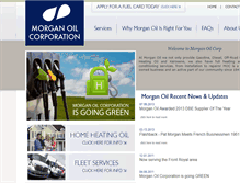 Tablet Screenshot of morganoilcorp.com